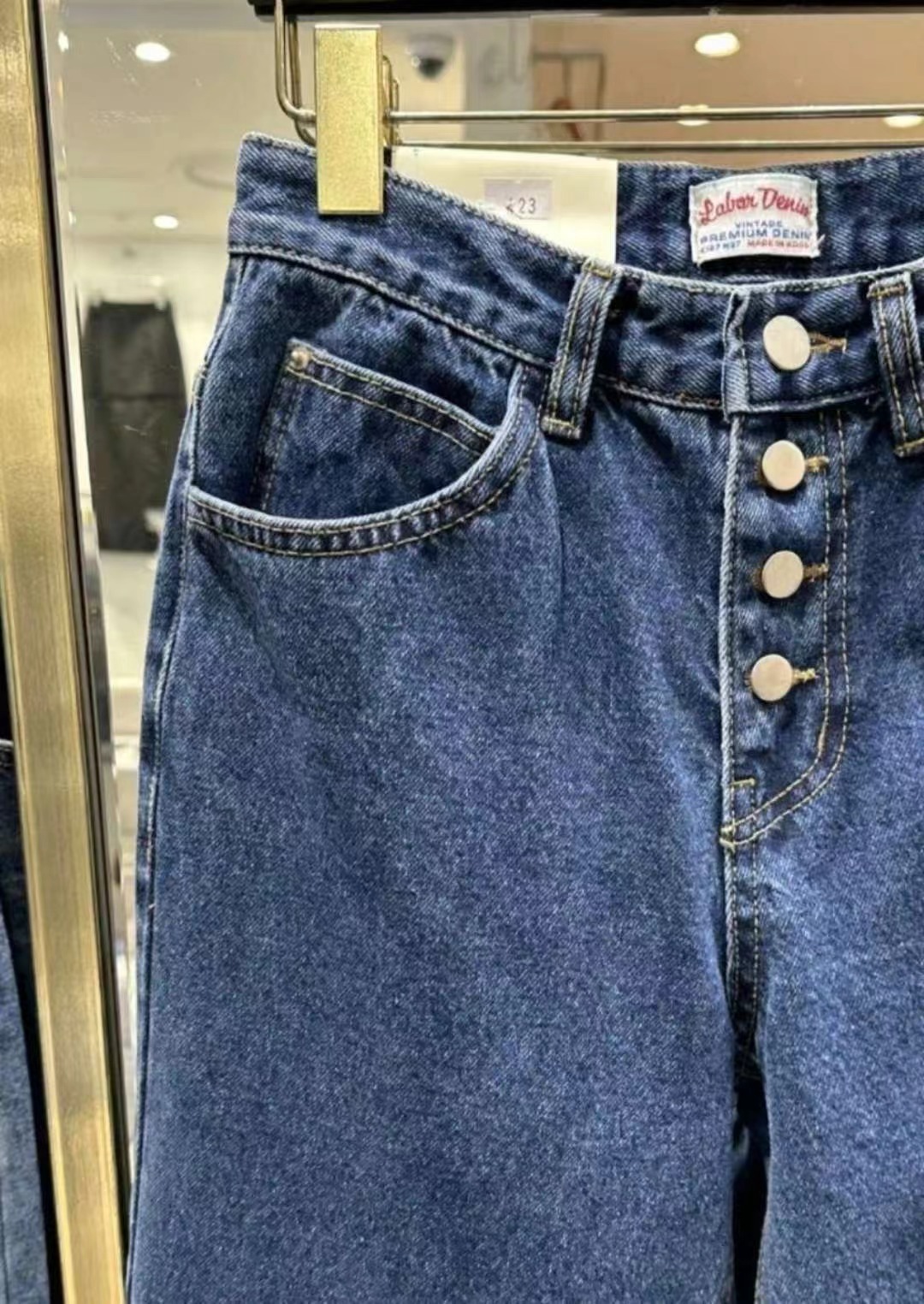 L@BOR-레이버-T東大門㊣實拍女裝新品25秋冬時尚人氣牛仔褲L@BOR牛仔褲