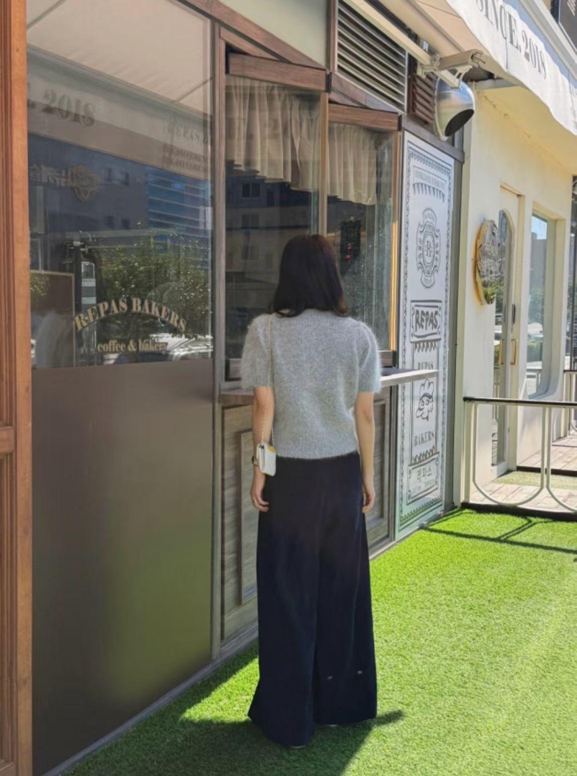 ALL OVER東大門㊣代購女裝新款人氣時尚熱賣推薦針織衫安哥拉ALL OVER針織衫