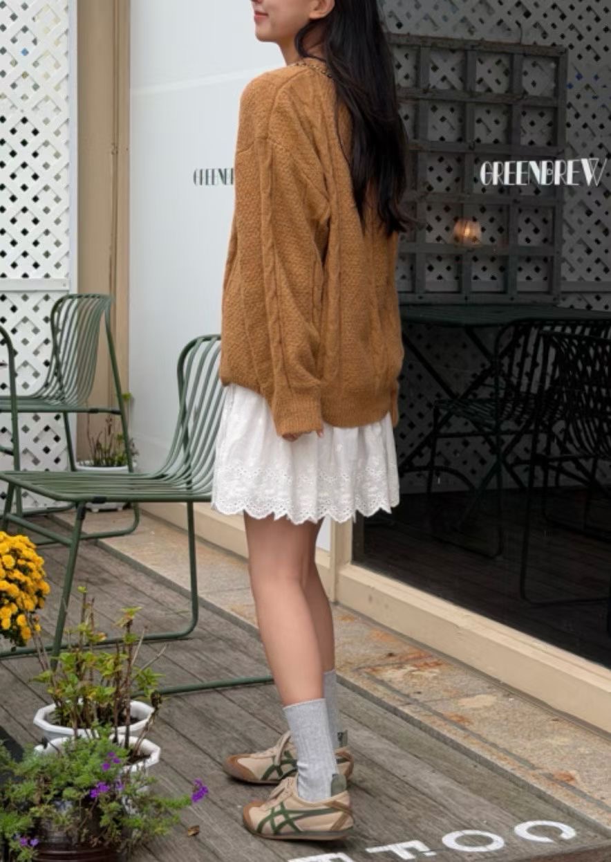 ALL OVER東大門㊣代購女士新品職業真品時尚休閑25秋冬針織衫ALL OVER針織衫