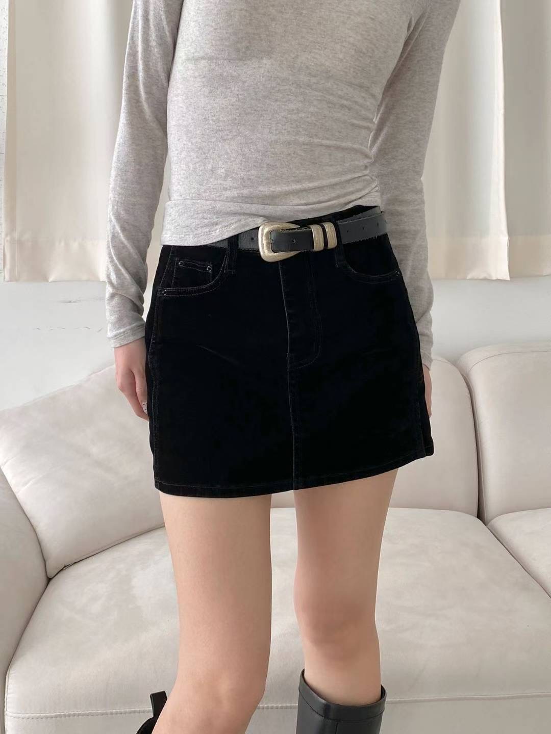 STYLE LAB韓國代購㊣女裝新款人氣25秋冬休閑短裙不含腰帶STYLE LAB短裙圖色2