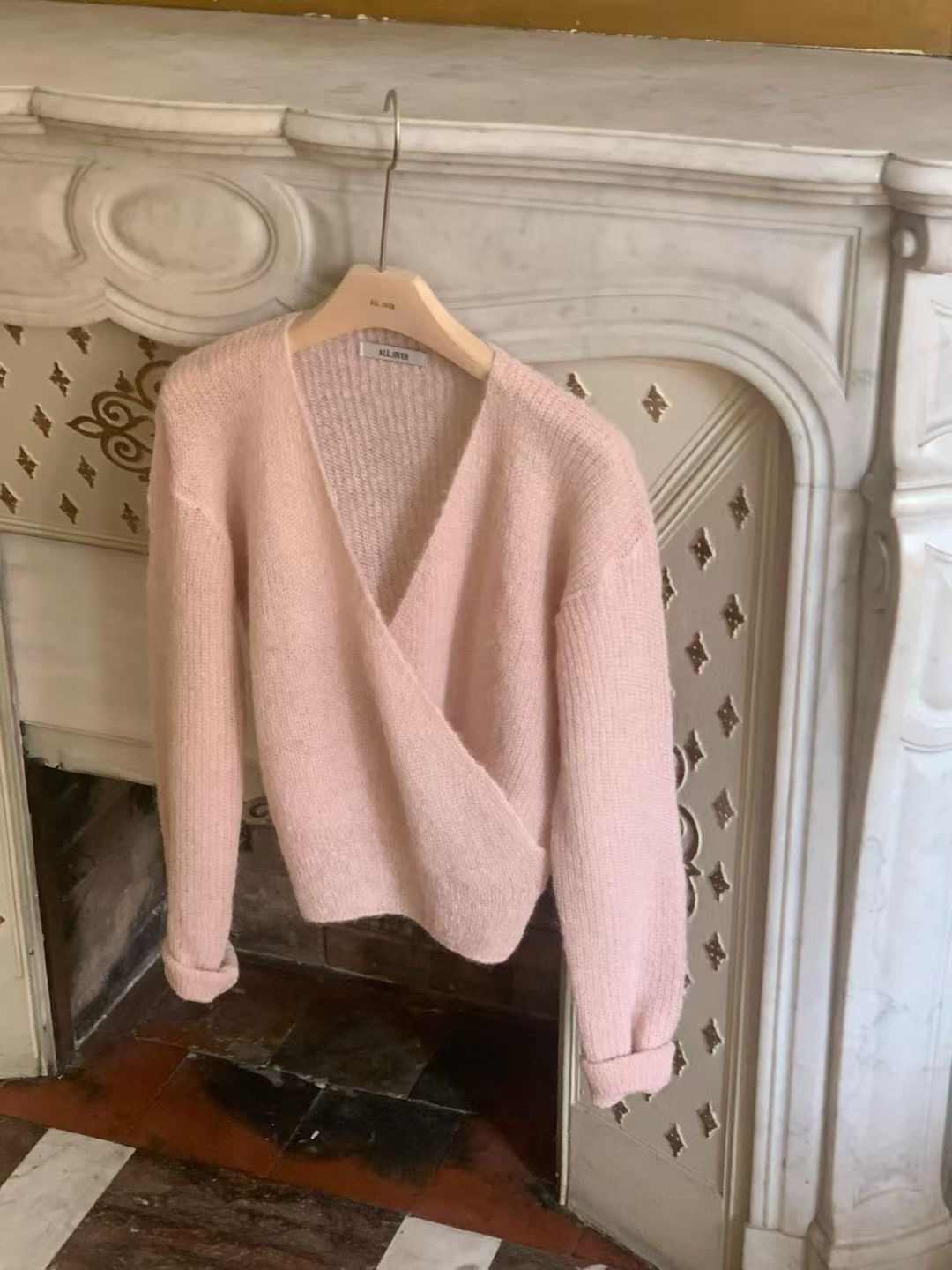 ALL OVER東大門㊣直郵女士新品推薦職業時尚休閑25秋冬針織衫ALL OVER針織衫圖色2