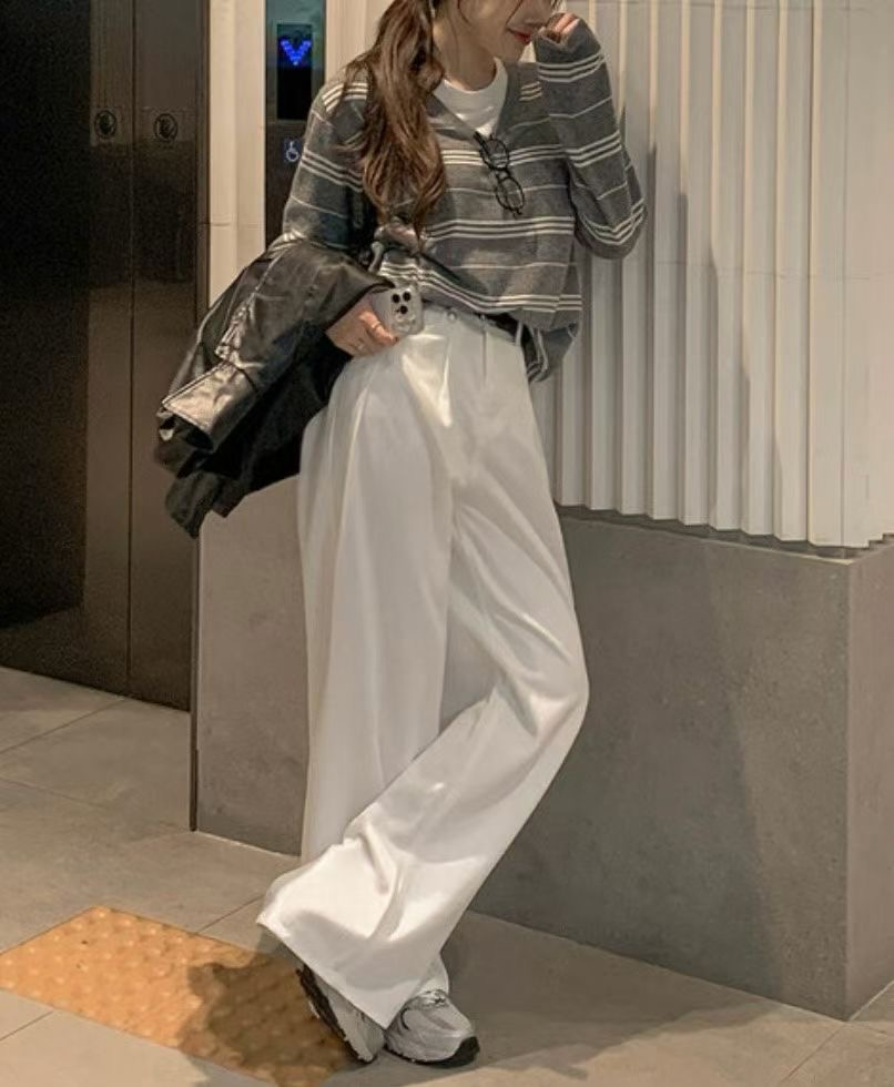 ALL OVER東大門㊣直郵女士新品人氣推薦熱賣職業針織衫條紋ALL OVER針織衫