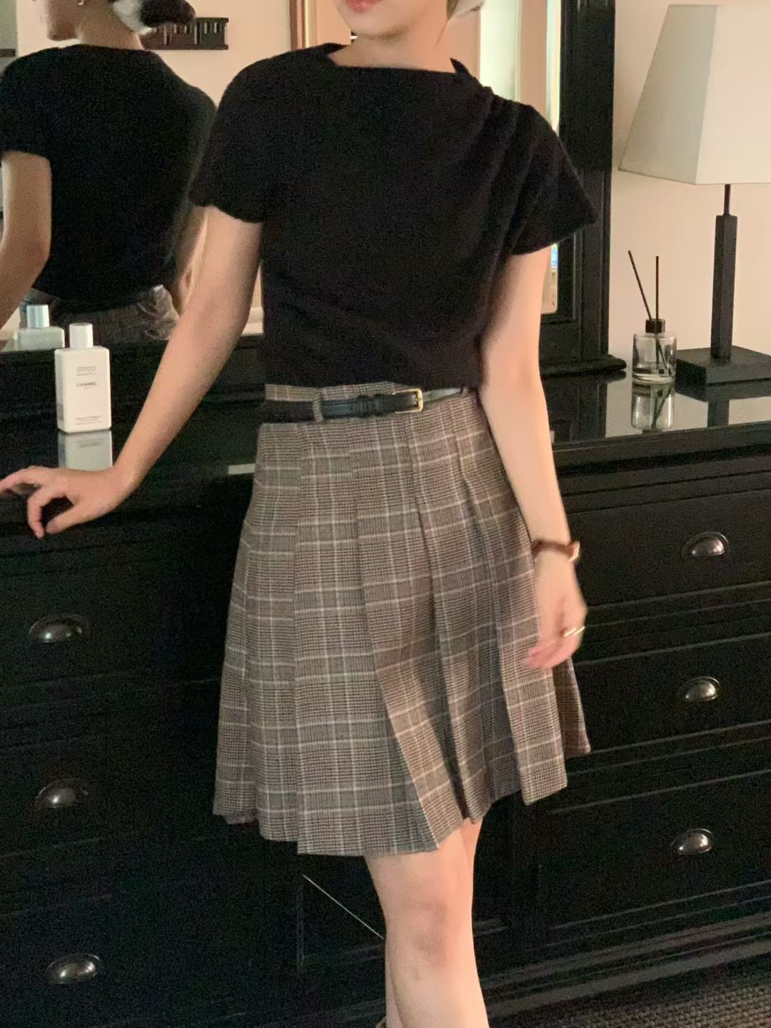 ALL OVER東大門㊣代購女士新品時尚人氣熱賣職業半身裙中短裙ALL OVER半身裙/中短裙