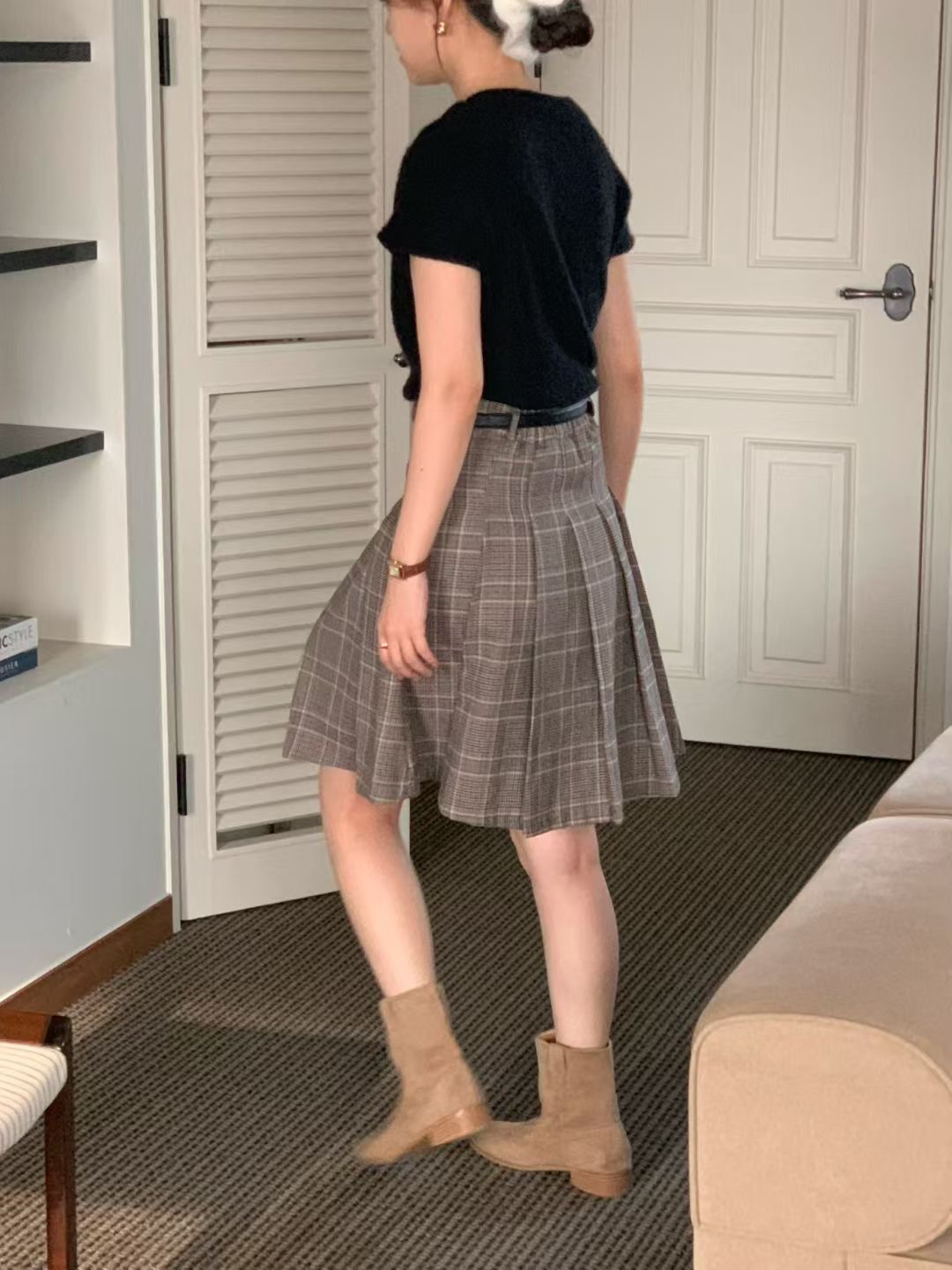 ALL OVER東大門㊣代購女士新品時尚人氣熱賣職業半身裙中短裙ALL OVER半身裙/中短裙