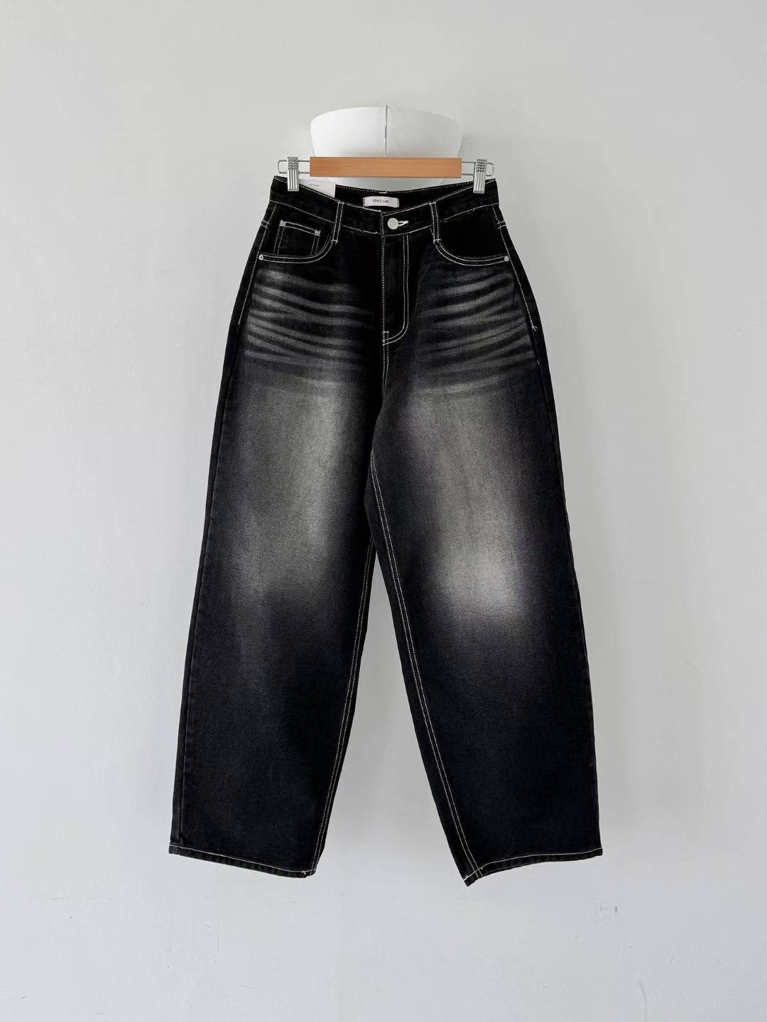 STYLE LAB東大門㊣代購女裝新品推薦熱賣人氣職業休閑牛仔褲STYLE LAB牛仔褲圖色1