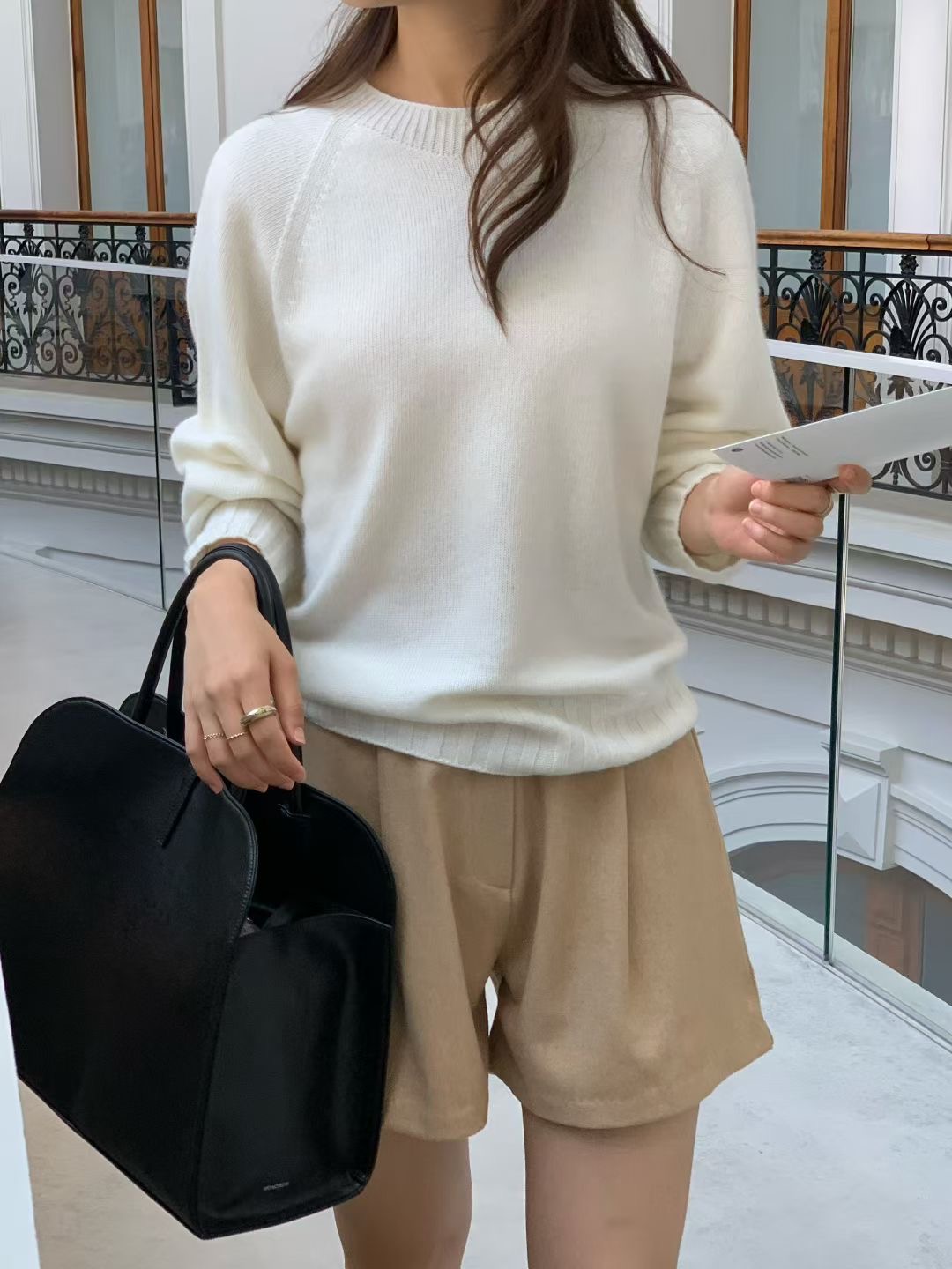 ALL OVER東大門㊣實拍女裝新款時尚25秋冬推薦真品職業針織衫ALL OVER針織衫圖色1