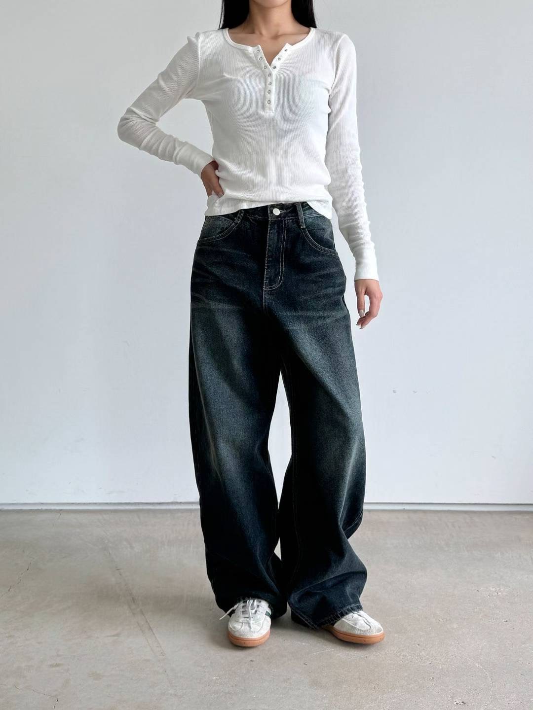 STYLE LAB東大門㊣實拍女裝新品真品人氣休閑職業推薦牛仔褲STYLE LAB牛仔褲