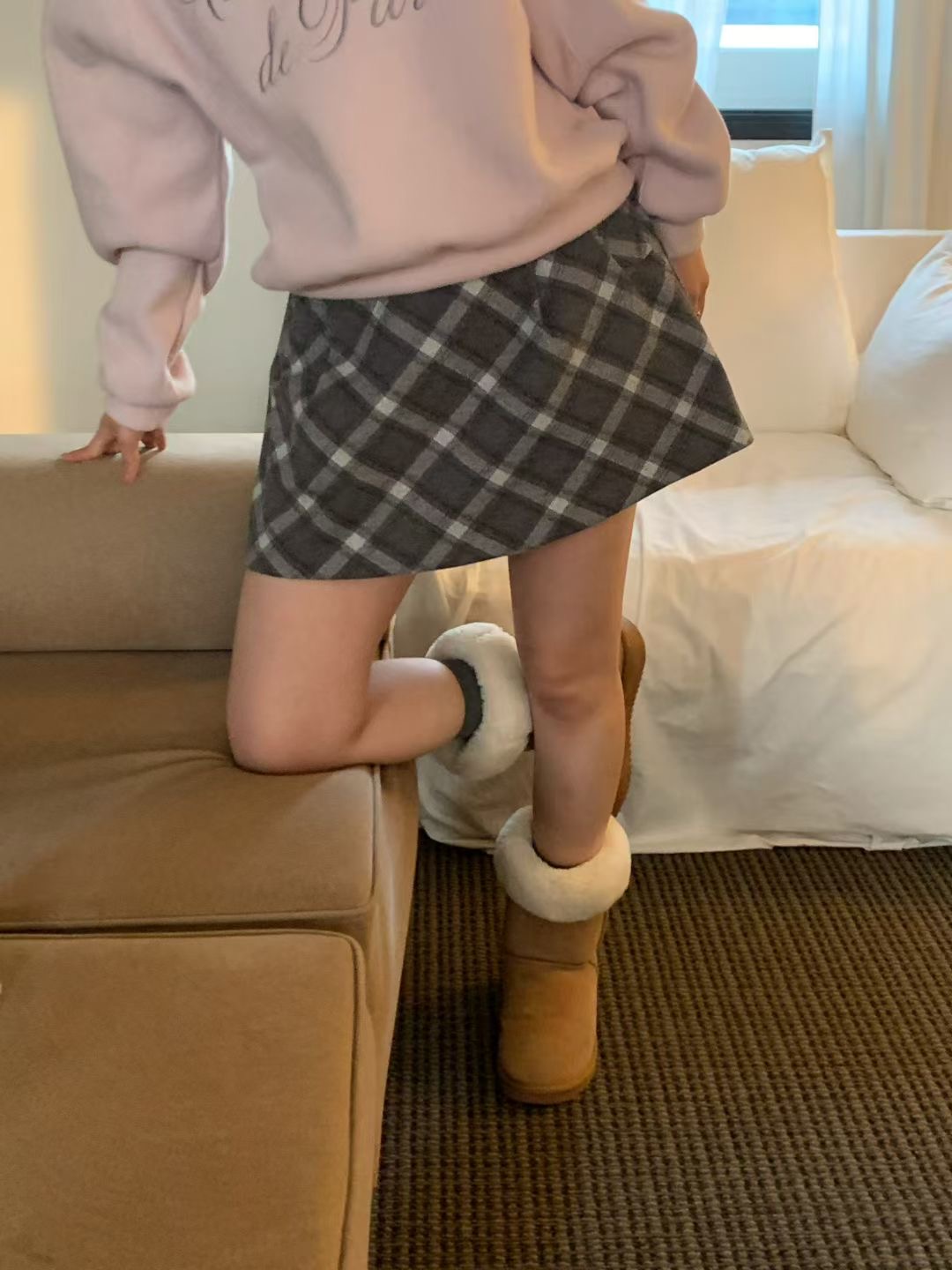 ALL OVER東大門㊣代購女士新款熱賣職業人氣休閑時尚25秋冬短裙ALL OVER短裙