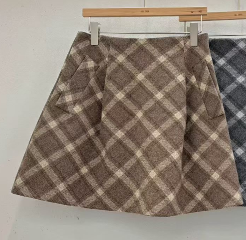 ALL OVER東大門㊣代購女士新款熱賣職業人氣休閑時尚25秋冬短裙ALL OVER短裙圖色1