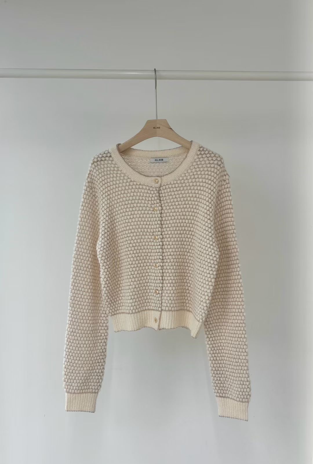 ALL OVER韓國直郵㊣女裝新品時尚25秋冬推薦熱賣針織衫羊毛衫ALL OVER針織衫圖色1