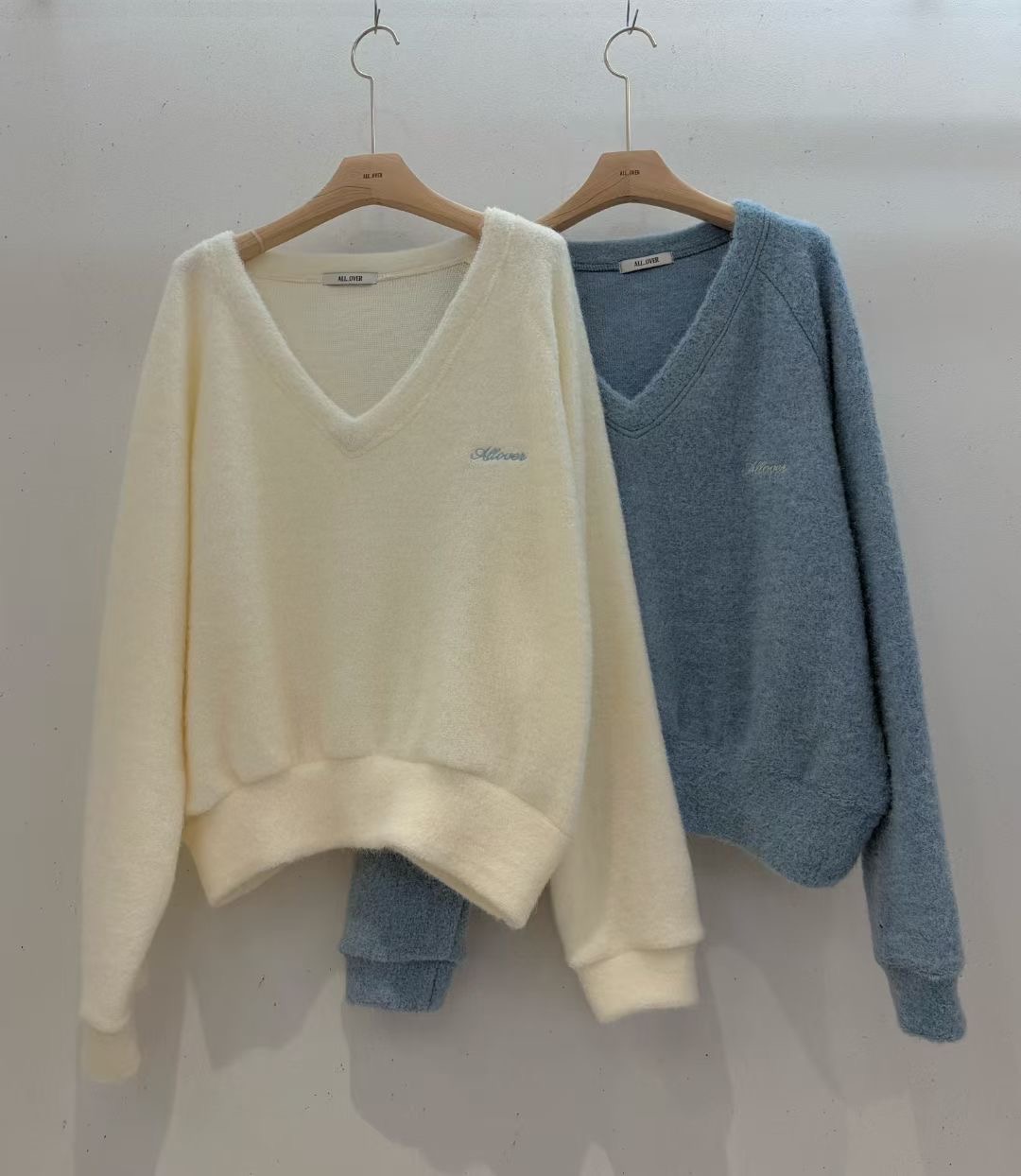 ALL OVER韓國代購㊣女士新品推薦休閑人氣職業25秋冬針織衫ALL OVER針織衫