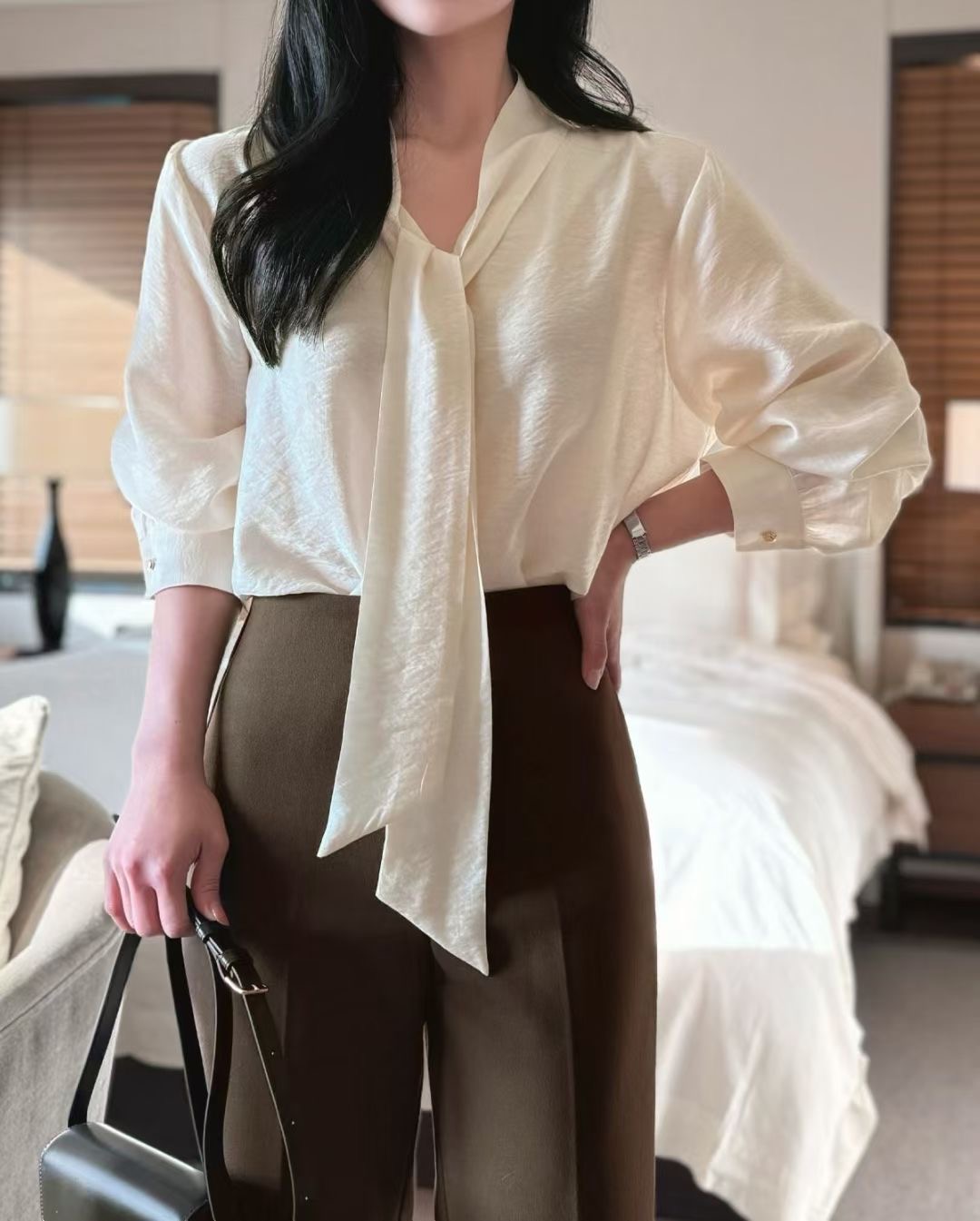 ALL OVER東大門㊣代購女士新款人氣熱賣推薦真品襯衫蕾絲衫ALL OVER襯衫/蕾絲衫圖色1