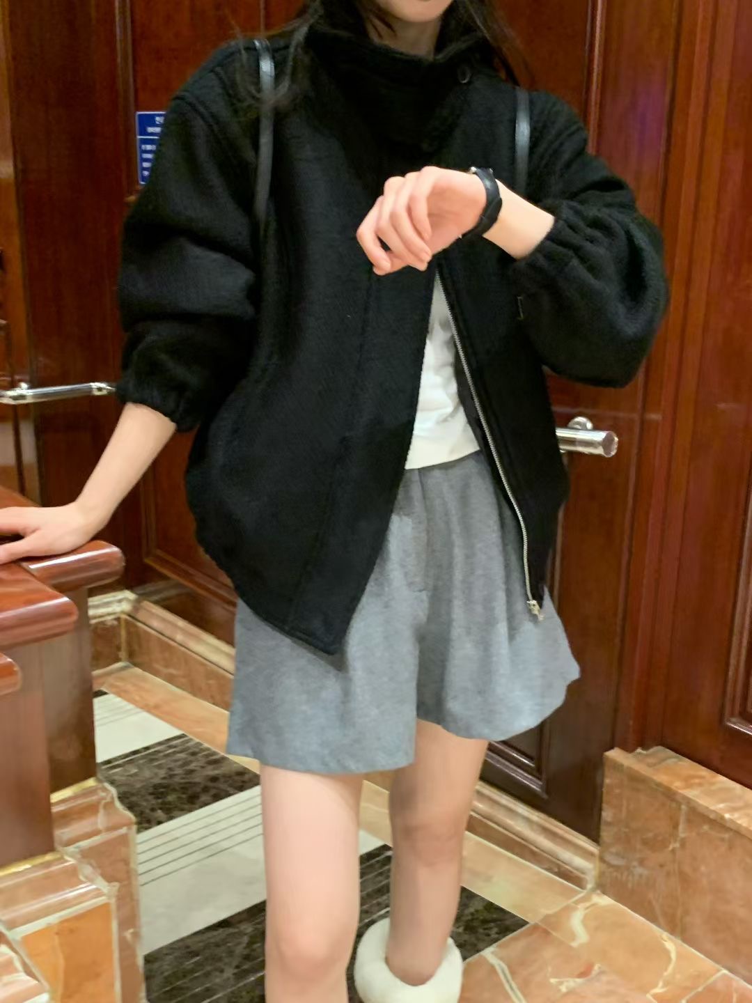 ALL OVER東大門㊣代購女裝新品推薦職業25秋冬人氣真品夾克ALL OVER夾克圖色2