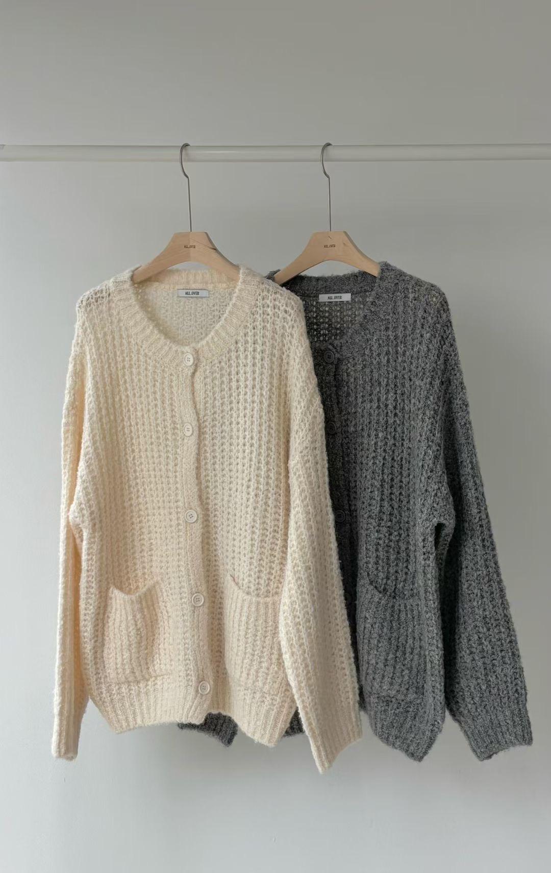 ALL OVER東大門㊣實拍女士新款熱賣推薦針織衫不含內搭開衫ALL OVER針織衫