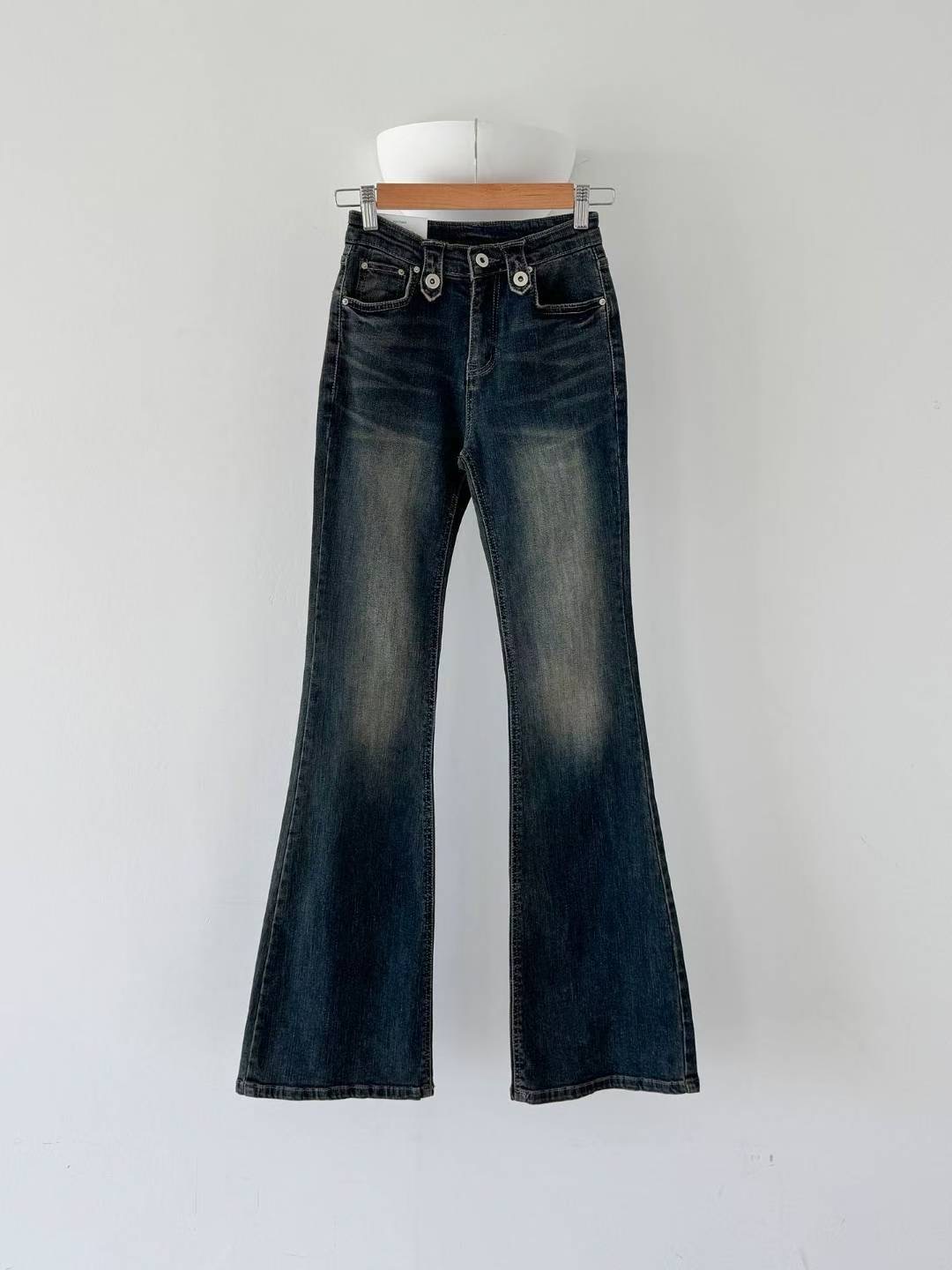 STYLE LAB東大門㊣代購女士新款人氣職業熱賣真品時尚牛仔褲STYLE LAB牛仔褲圖色1