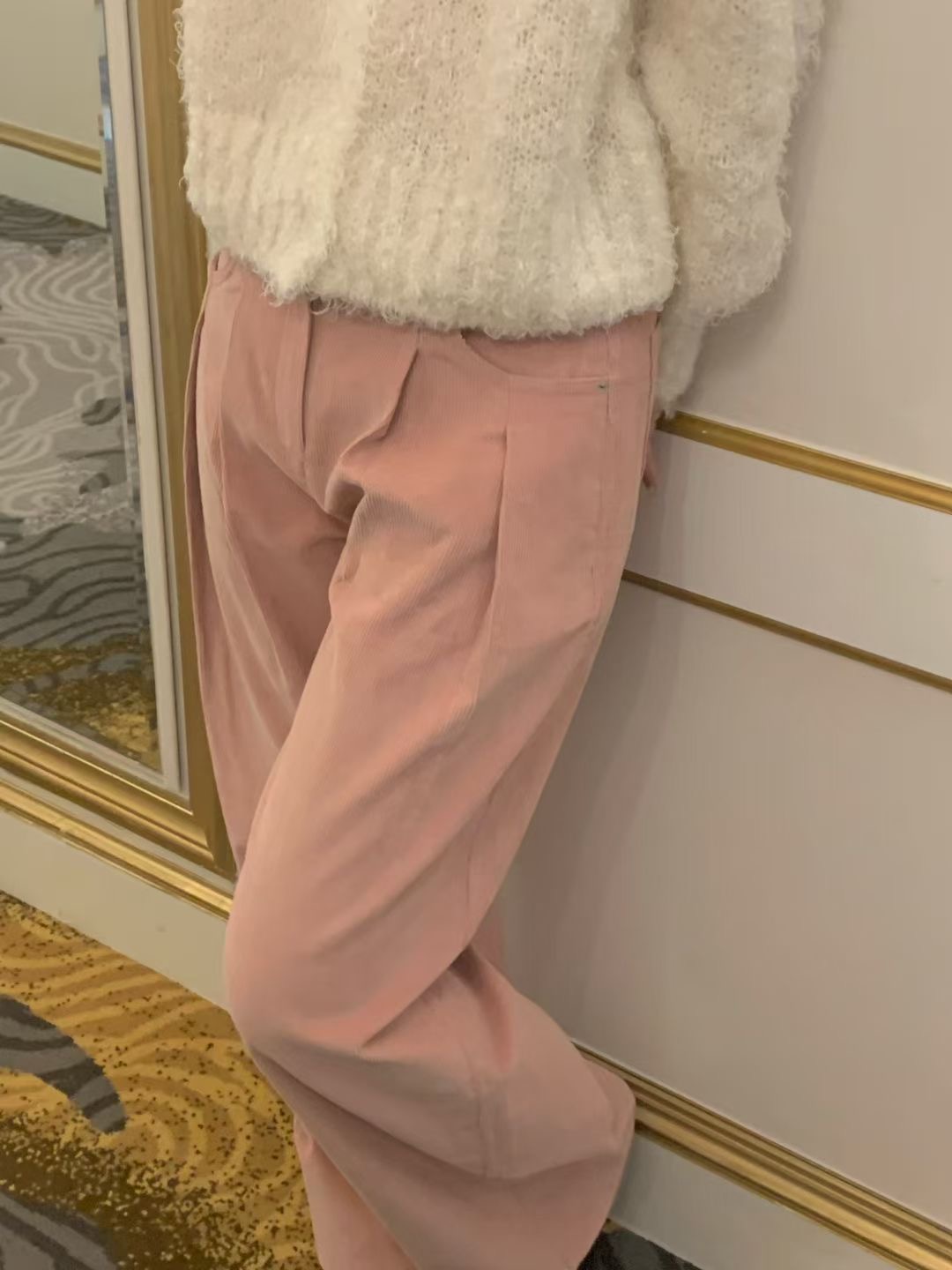 ALL OVER東大門㊣代購女裝新品休閑25秋冬時尚職業熱賣牛仔褲ALL OVER牛仔褲