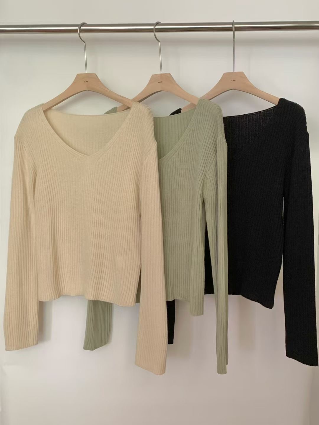 ALL OVER東大門㊣實拍女士新款人氣熱賣推薦25秋冬時尚針織衫ALL OVER針織衫圖色3左三色