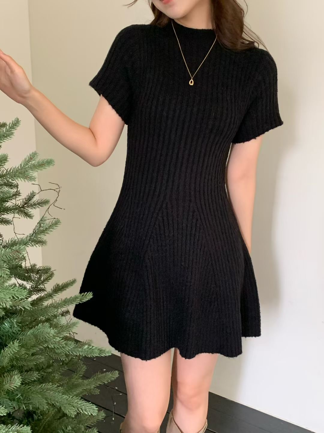 ALL OVER東大門㊣代購女裝新品職業休閑真品25秋冬推薦連衣裙ALL OVER連衣裙圖色2