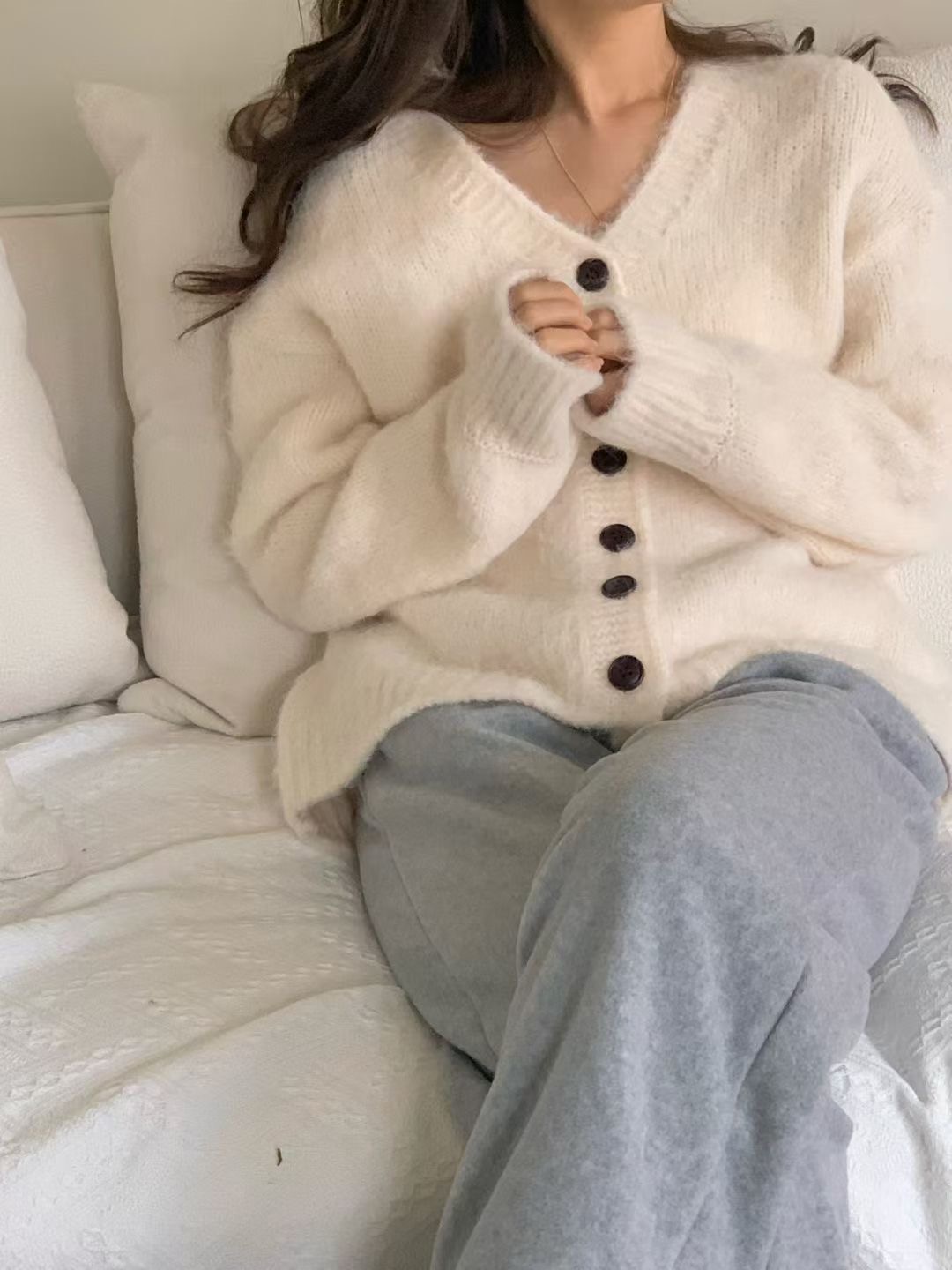 ALL OVER韓國直郵㊣女士新款25秋冬時尚人氣熱賣針織衫羊毛衫ALL OVER針織衫