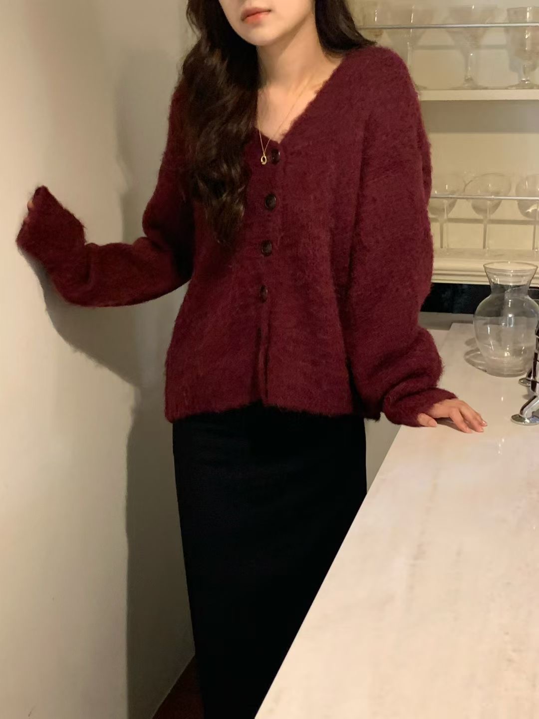 ALL OVER韓國直郵㊣女士新款25秋冬時尚人氣熱賣針織衫羊毛衫ALL OVER針織衫