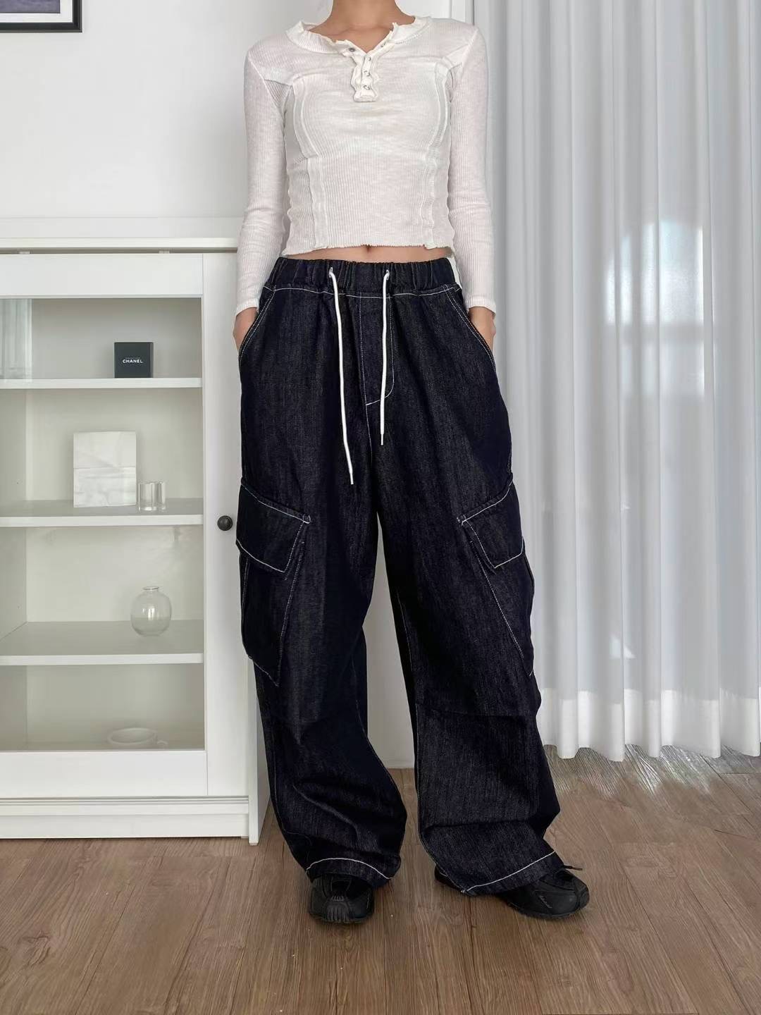 STYLE LAB東大門㊣直郵女裝新款推薦休閑人氣時尚25秋冬牛仔褲STYLE LAB牛仔褲