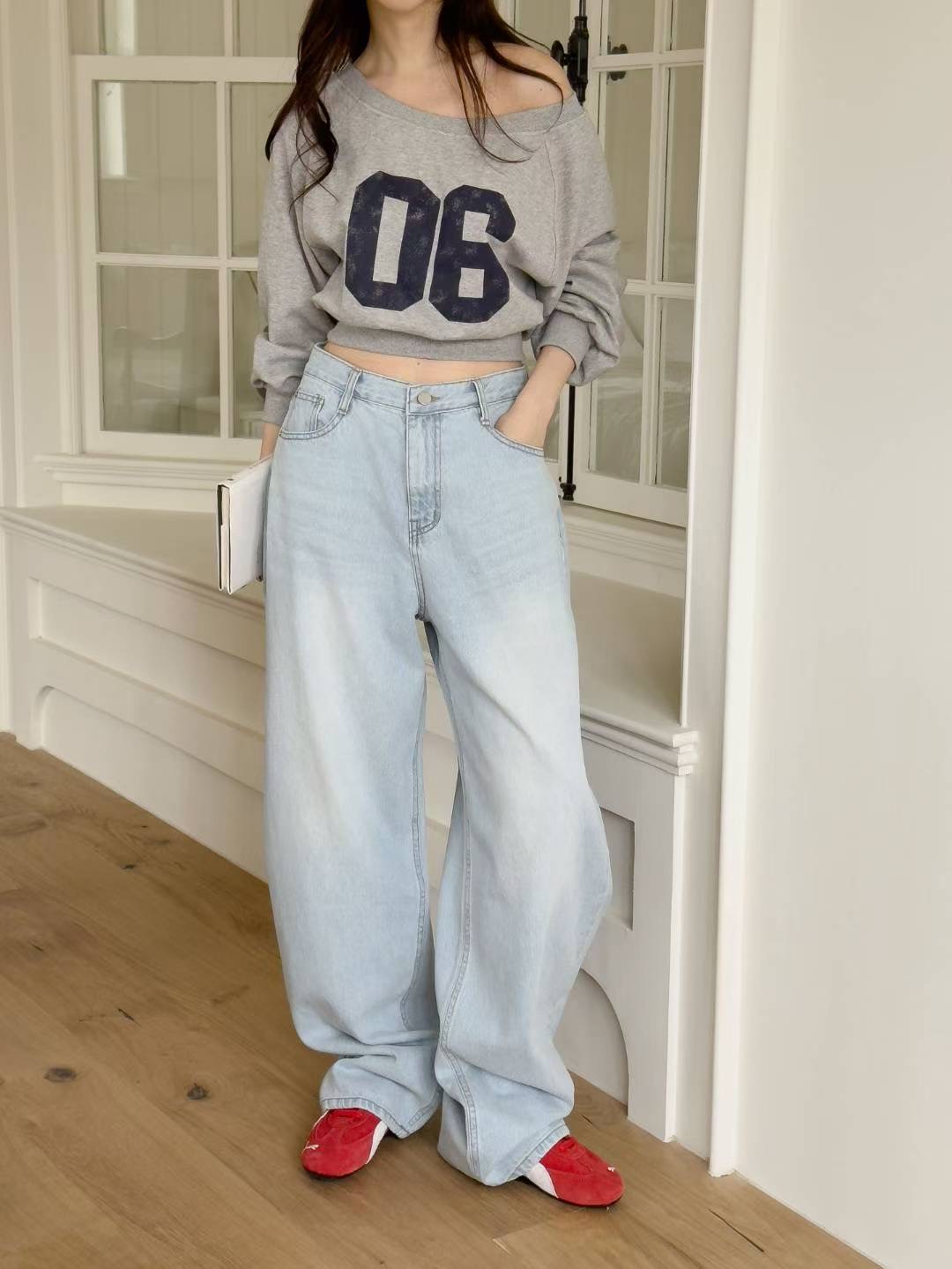 STYLE LAB韓國代購㊣女士新款人氣職業25秋冬時尚推薦牛仔褲STYLE LAB牛仔褲