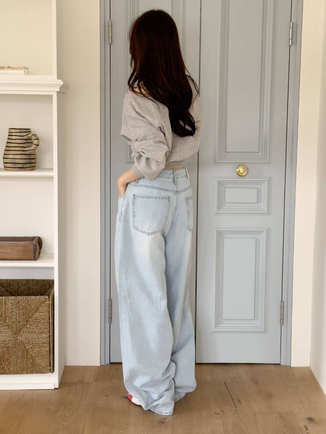 STYLE LAB韓國代購㊣女士新款人氣職業25秋冬時尚推薦牛仔褲STYLE LAB牛仔褲