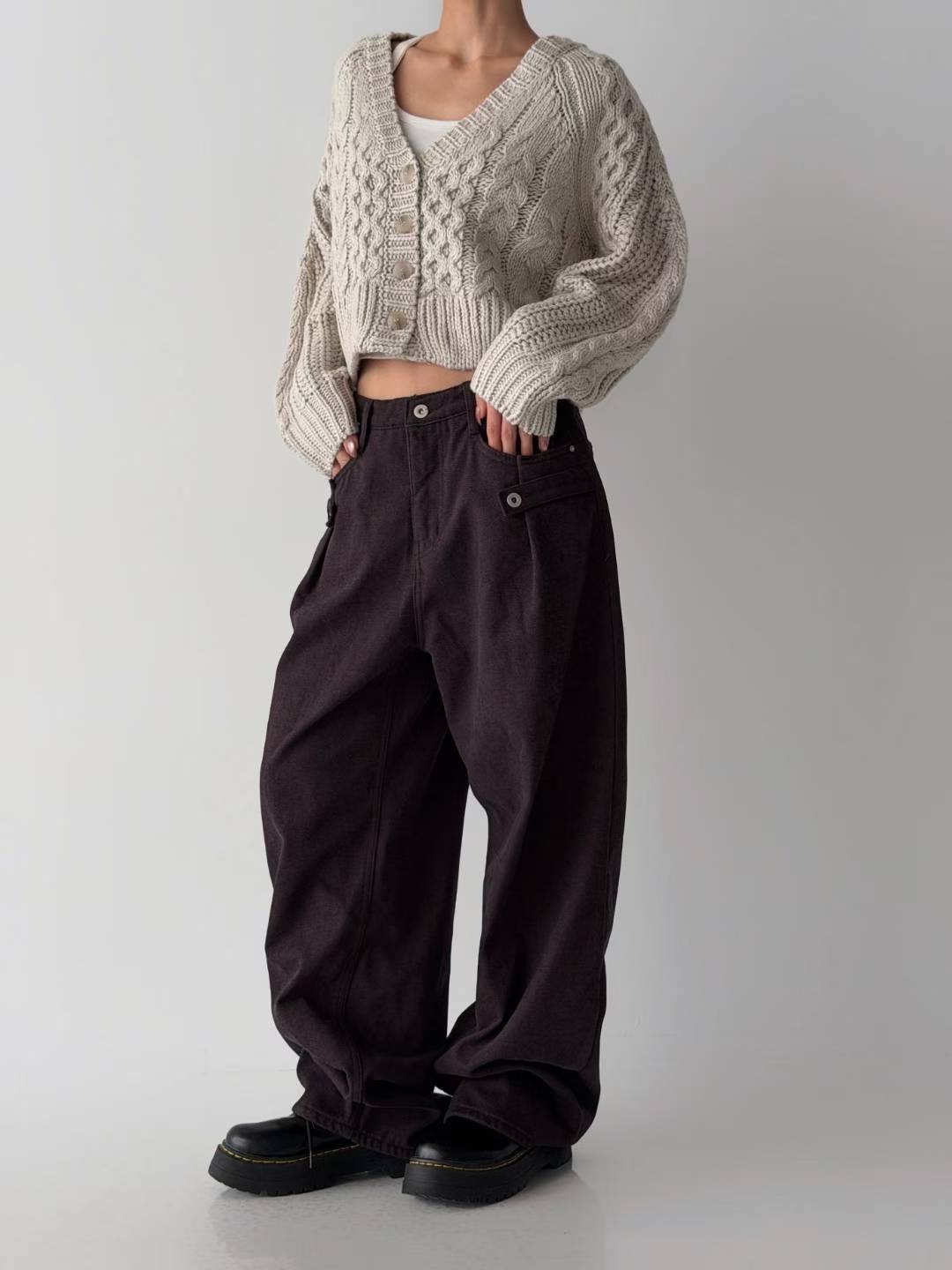 STYLE LAB韓國代購㊣女裝新品時尚推薦真品職業人氣牛仔褲STYLE LAB牛仔褲圖色2