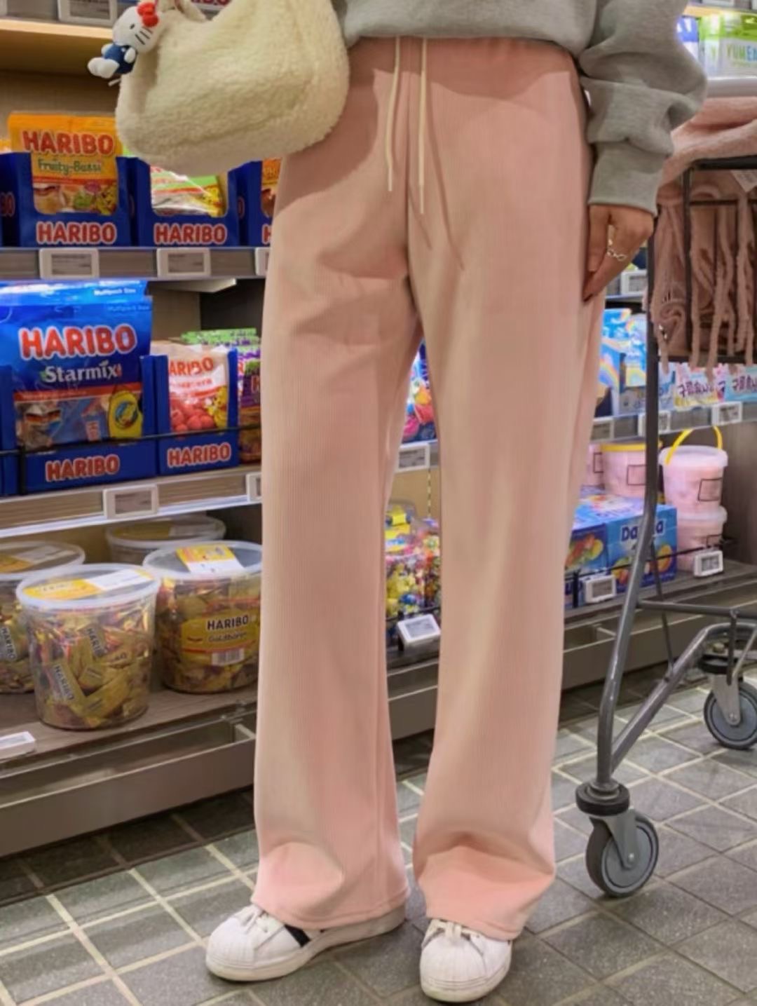 ALL OVER韓國直郵㊣女士新品職業熱賣時尚真品人氣休閑休閑褲ALL OVER休閑褲圖色2