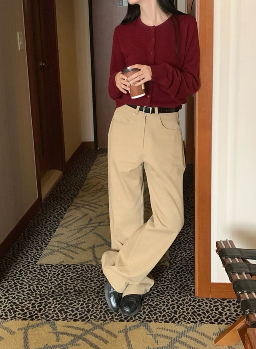 ALL OVER韓國直郵㊣女裝新品25秋冬人氣真品職業時尚熱賣短裙ALL OVER短裙圖色1