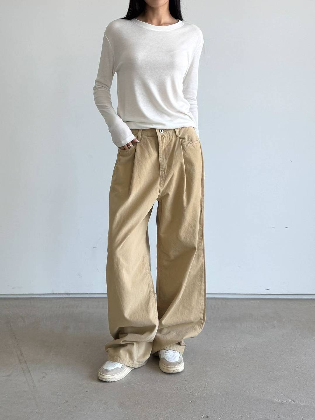 STYLE LAB韓國代購㊣女士新品真品熱賣休閑職業25秋冬牛仔褲STYLE LAB牛仔褲圖色1