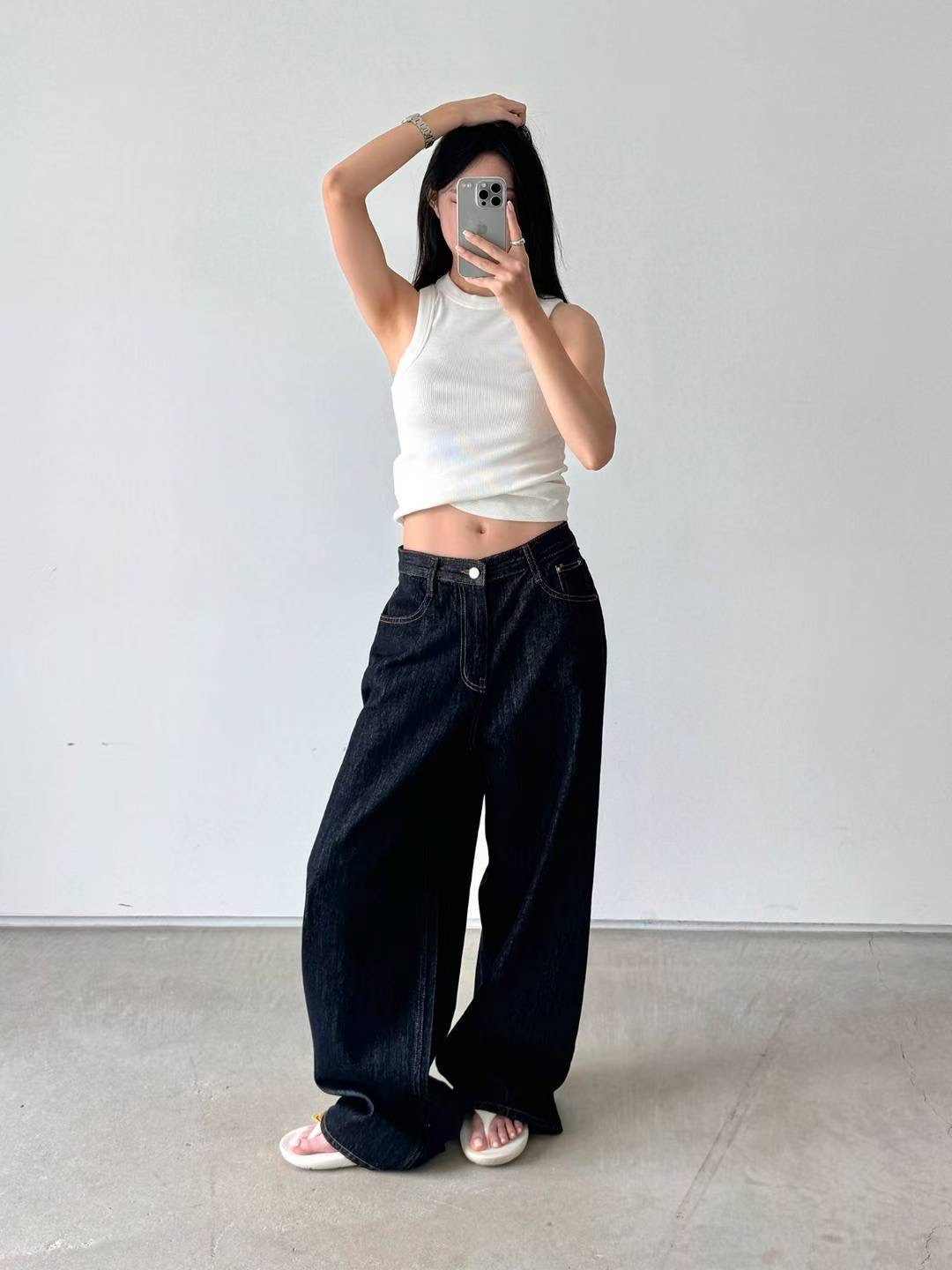 STYLE LAB東大門㊣實拍女裝新品推薦人氣熱賣真品休閑牛仔褲STYLE LAB牛仔褲