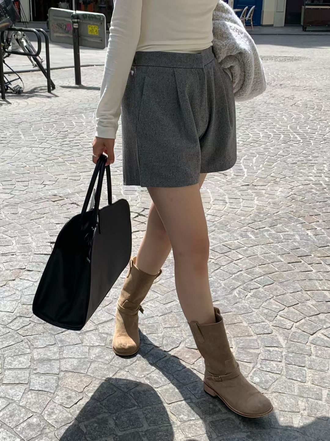 ALL OVER東大門㊣實拍女裝新品職業休閑推薦25秋冬人氣短褲ALL OVER短褲