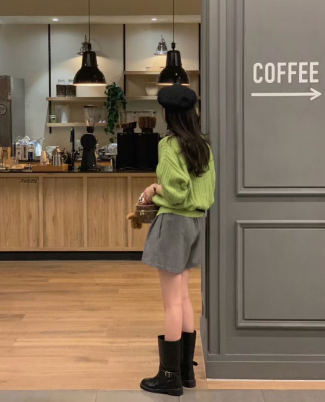 ALL OVER東大門㊣實拍女裝新品職業休閑推薦25秋冬人氣短褲ALL OVER短褲