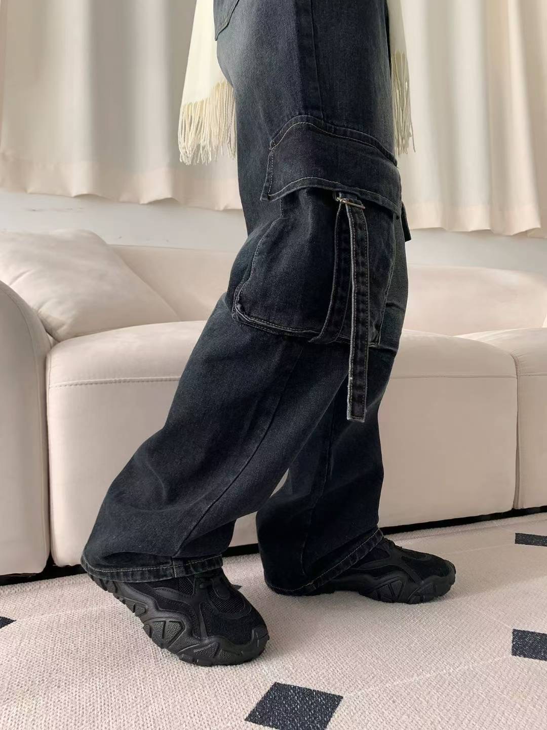 STYLE LAB東大門㊣實拍女裝新品人氣休閑熱賣推薦職業牛仔褲STYLE LAB牛仔褲