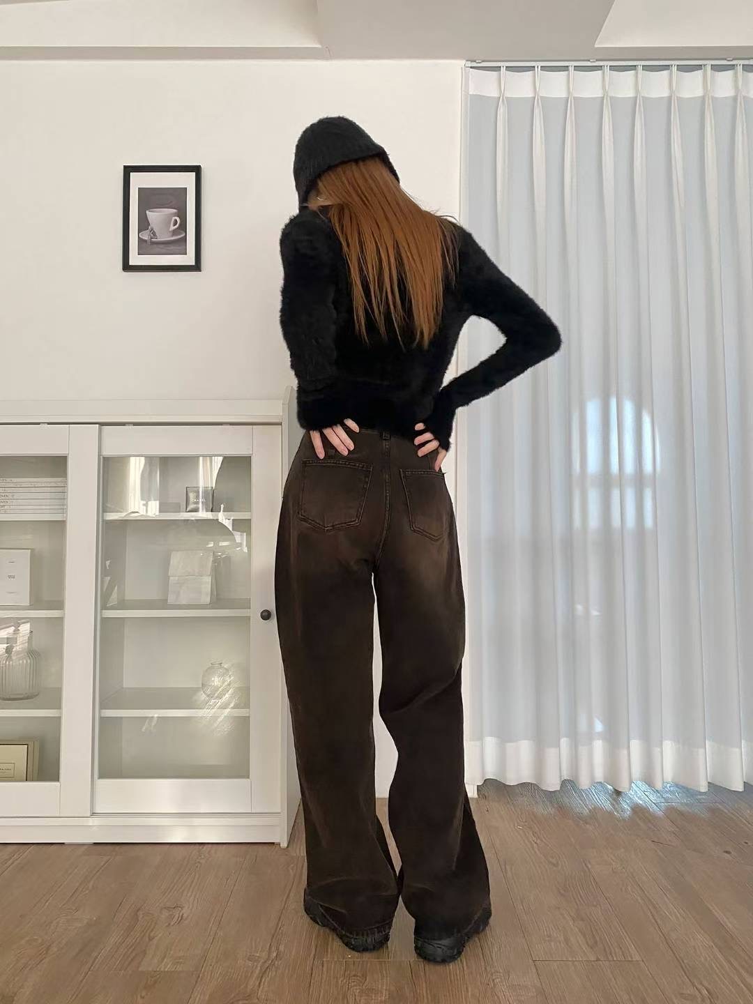 STYLE LAB韓國代購㊣女士新品職業人氣25秋冬推薦時尚牛仔褲STYLE LAB牛仔褲