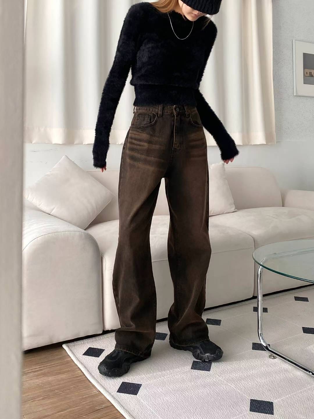 STYLE LAB韓國代購㊣女士新品職業人氣25秋冬推薦時尚牛仔褲STYLE LAB牛仔褲圖色1