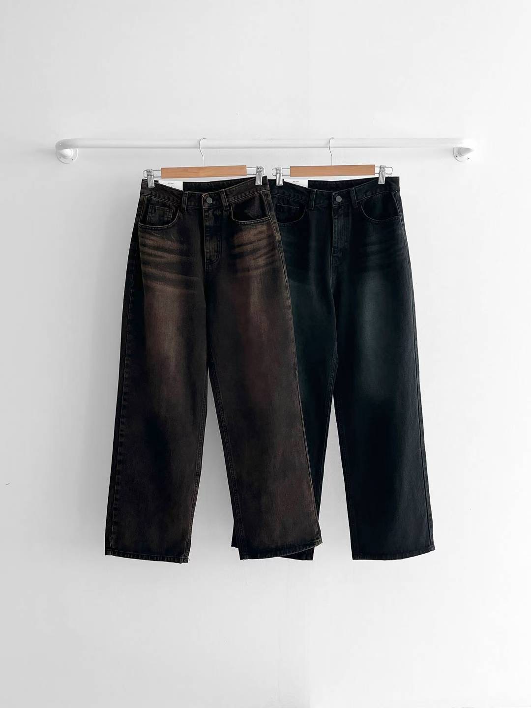 STYLE LAB韓國代購㊣女士新品職業人氣25秋冬推薦時尚牛仔褲STYLE LAB牛仔褲圖色2左二色