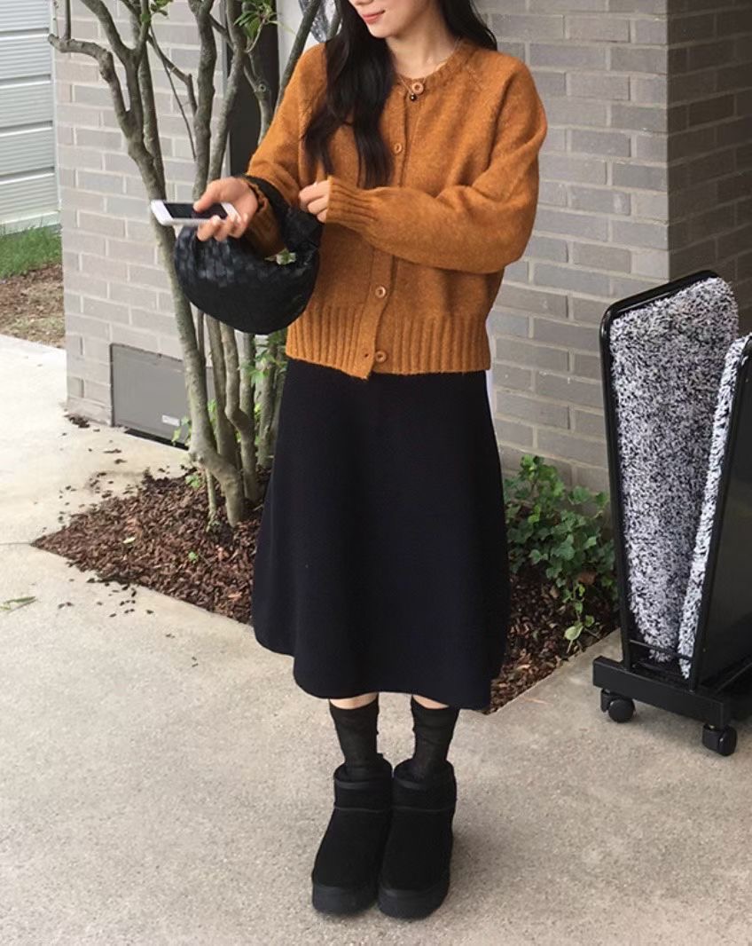 ALL OVER東大門㊣直郵女士新款人氣推薦25秋冬半身裙中短裙ALL OVER半身裙/中短裙