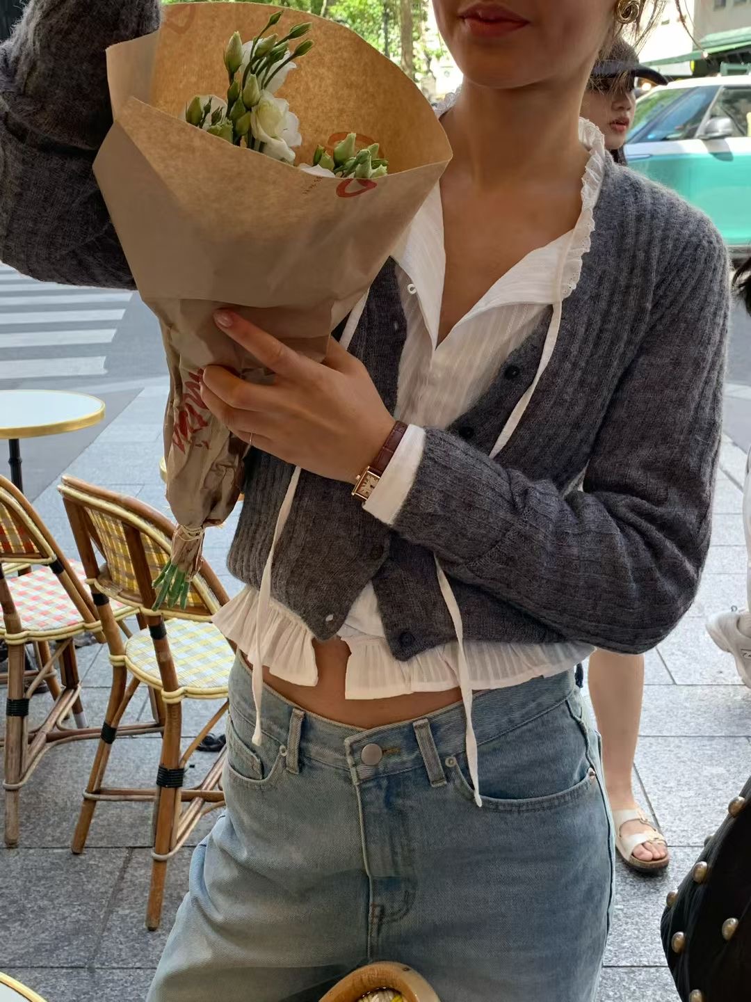 ALL OVER東大門㊣代購女裝新款25秋冬休閑熱賣時尚襯衫蕾絲衫ALL OVER襯衫/蕾絲衫