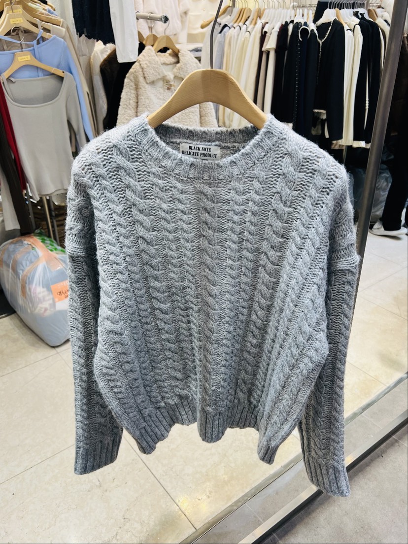BLACK NOTE東大門㊣代購女士新款時尚25秋冬人氣熱賣針織衫BLACK NOTE針織衫圖色1