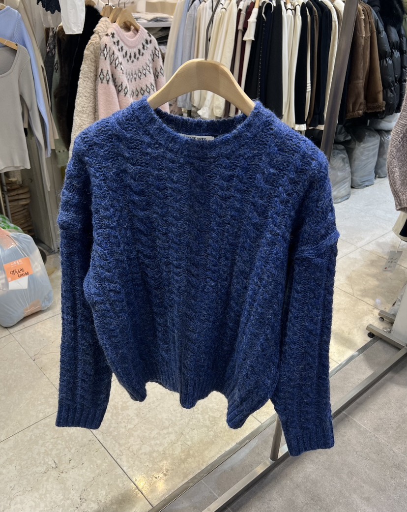 BLACK NOTE東大門㊣代購女士新款時尚25秋冬人氣熱賣針織衫BLACK NOTE針織衫圖色2