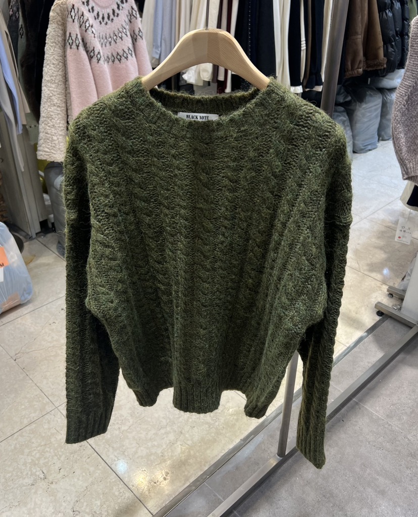 BLACK NOTE東大門㊣代購女士新款時尚25秋冬人氣熱賣針織衫BLACK NOTE針織衫圖色3
