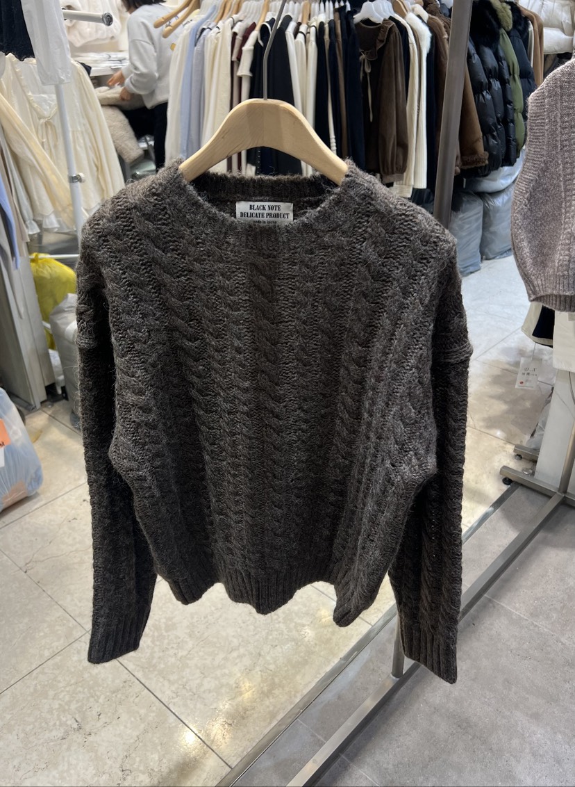 BLACK NOTE東大門㊣代購女士新款時尚25秋冬人氣熱賣針織衫BLACK NOTE針織衫圖色4