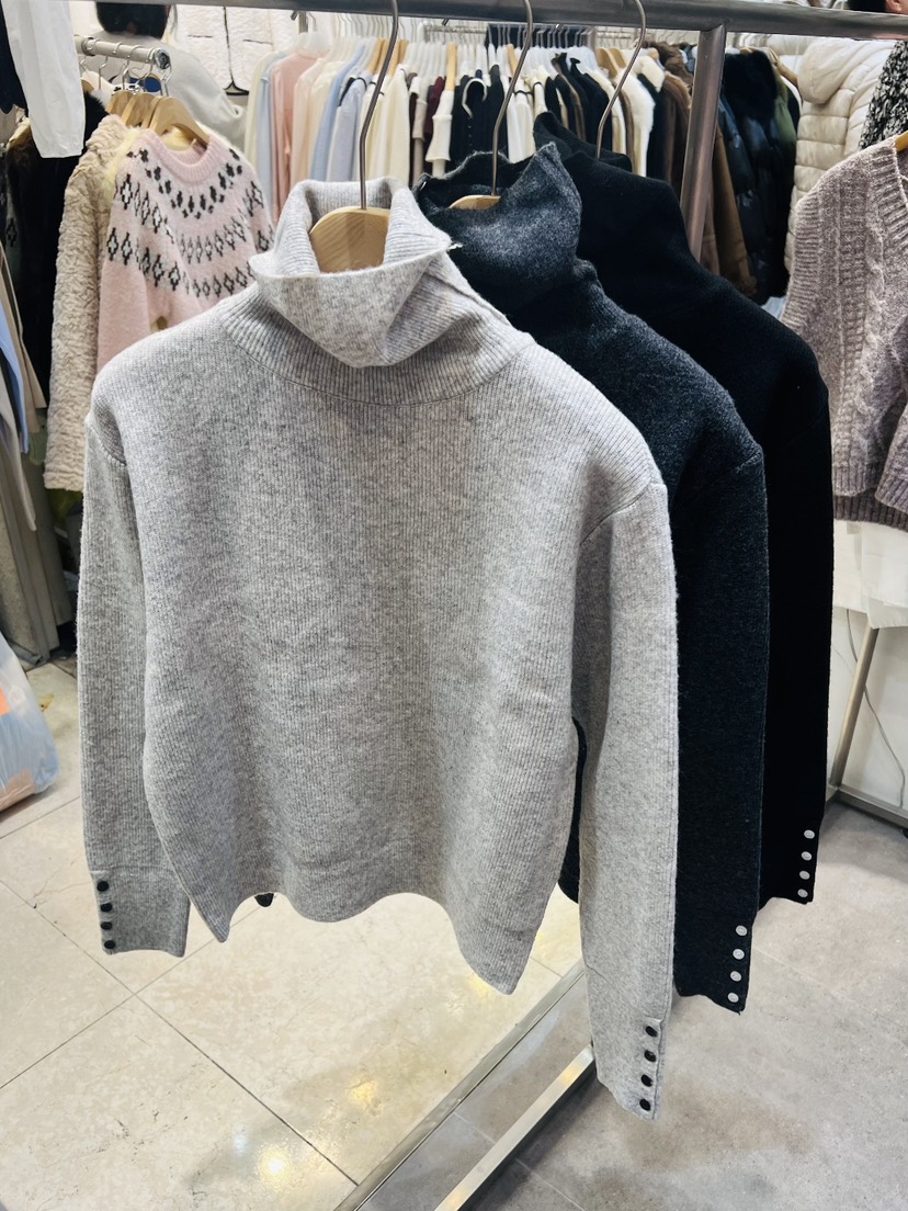 BLACK NOTE東大門㊣代購女士新品推薦職業時尚熱賣人氣針織衫BLACK NOTE針織衫