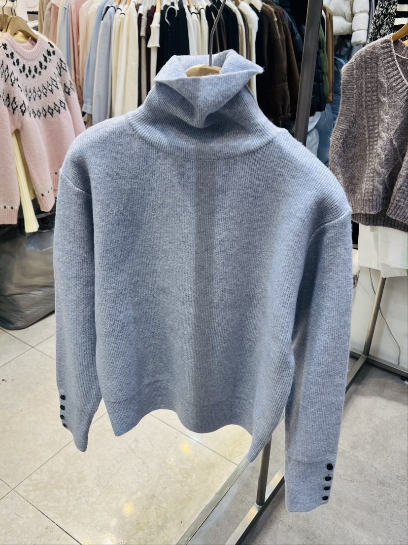 BLACK NOTE東大門㊣代購女士新品推薦職業時尚熱賣人氣針織衫BLACK NOTE針織衫圖色3