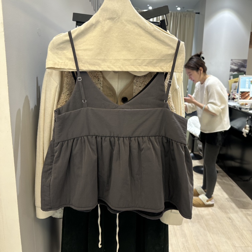 SOFTNESS韓國直郵㊣女裝新品25秋冬熱賣職業真品推薦吊帶背心Softness/Cosmic吊帶/背心