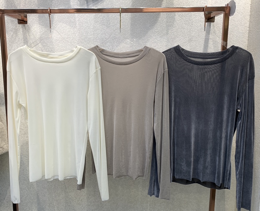 SYMBOL韓國直郵㊣女裝新款休閑25秋冬時尚職業熱賣長袖T恤透明SYMBOL長袖T恤