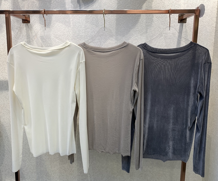 SYMBOL韓國直郵㊣女裝新款休閑25秋冬時尚職業熱賣長袖T恤透明SYMBOL長袖T恤