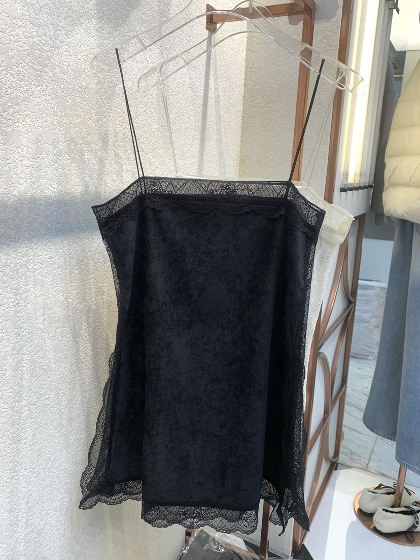 SYMBOL東大門㊣直郵女士新款推薦25秋冬真品連衣裙天鵝絨蕾絲SYMBOL連衣裙圖色2